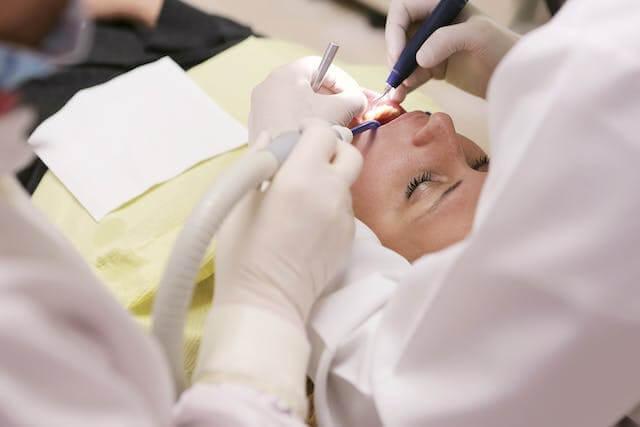 image of a woman during a dental procedure